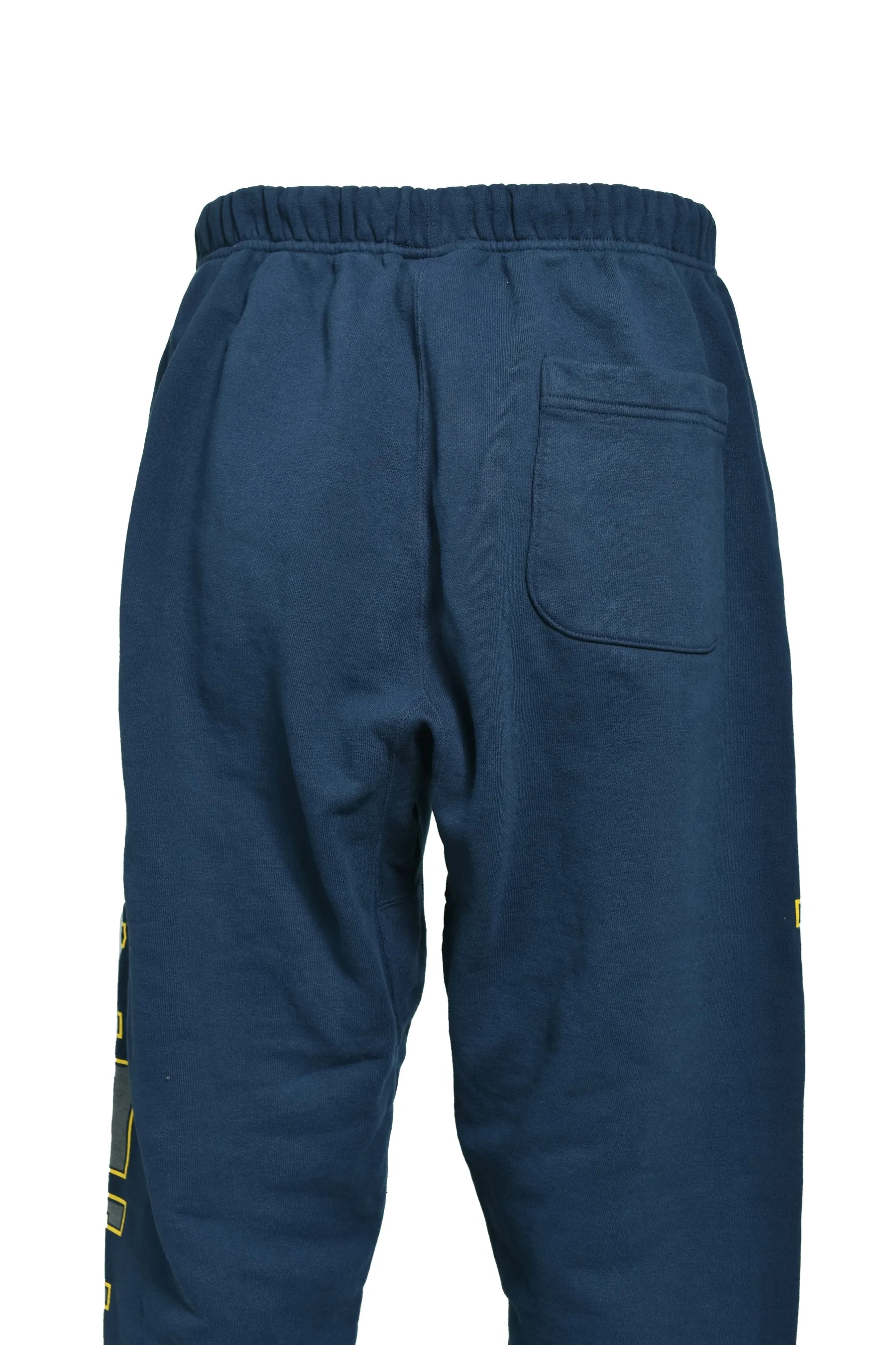 SAINT Mxxxxxx SWEAT PANTS/SAINT/NVY Reflective SAINT sweatpants Blue S-XL Original mold opening Loose tailoring Four needles and six lines boneless technology Top printing technology 3M reflective paste The best reflective effect in the industry Correct version Original consistent main mark/wash mark/cherub anti-counterfeiting
